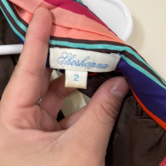 Shoshanna Floral Print Halter Top Neck Tie Dress - Picture 7 of 9